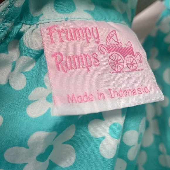 Frumpy Rumps Floral Blue Baby Dress - Picture 7 of 8